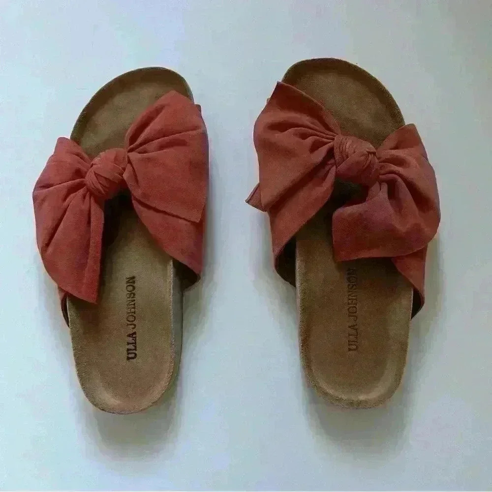 Ulla Johnson Ingrid Bow Slide-Size 38